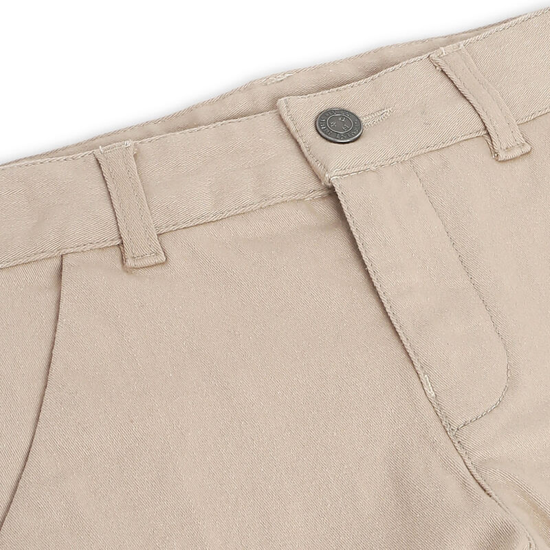 Boys Medium Natural Solid Long Trouser image number 2